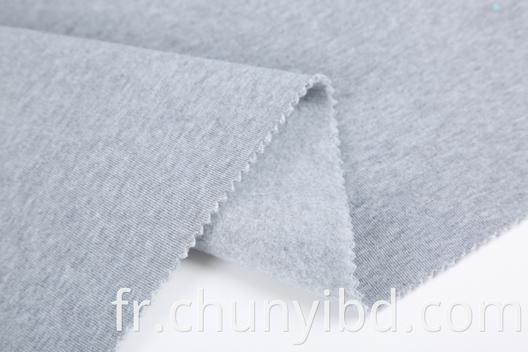 60/40 CVC French Terry Fleece tissu
